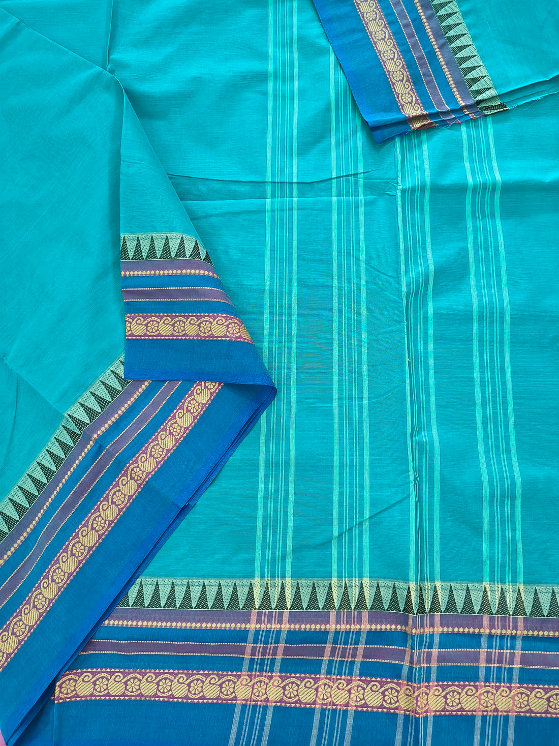 Chettinad Cotton -Daily Wear -Rama Blue- CDW164