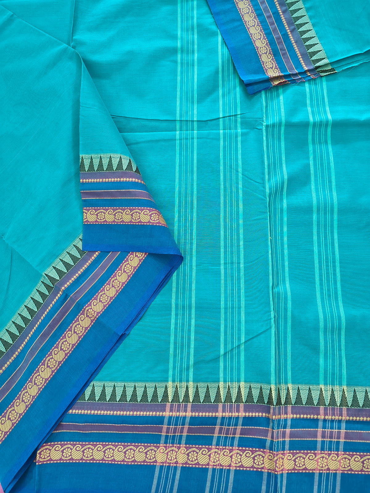 Chettinad Cotton -Daily Wear -Rama Blue- CDW164