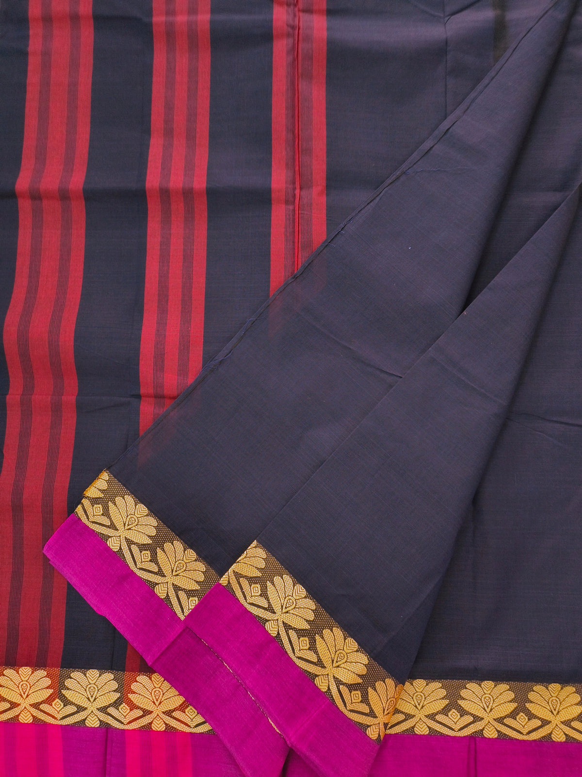 Chettinad Cotton -Daily Wear -Dark Blue- CDW163