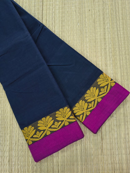 Chettinad Cotton -Daily Wear -Dark Blue- CDW163