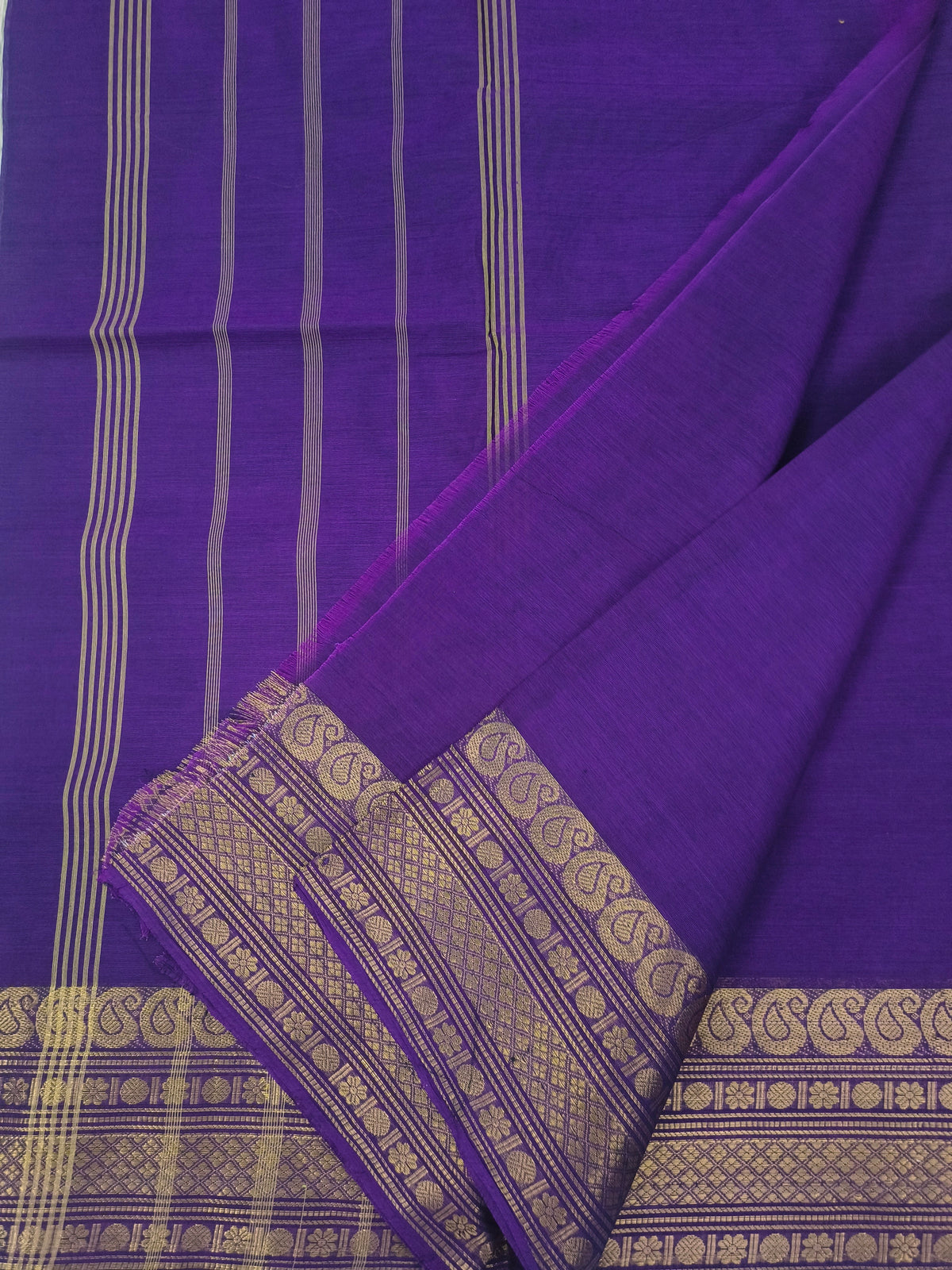 Kanchi Cotton- All day fusion -Purple- KCAF113