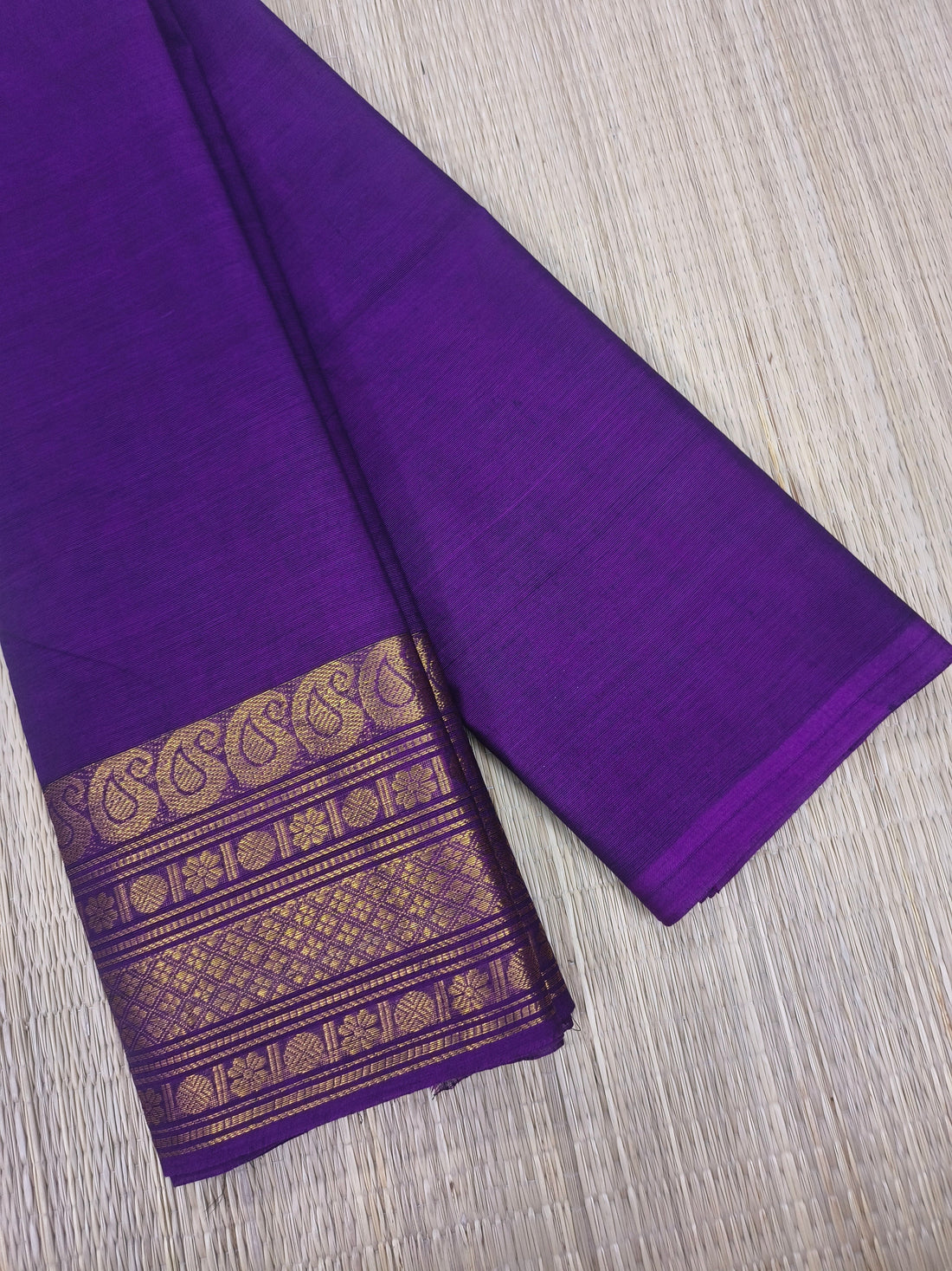 Kanchi Cotton- All day fusion -Purple- KCAF113