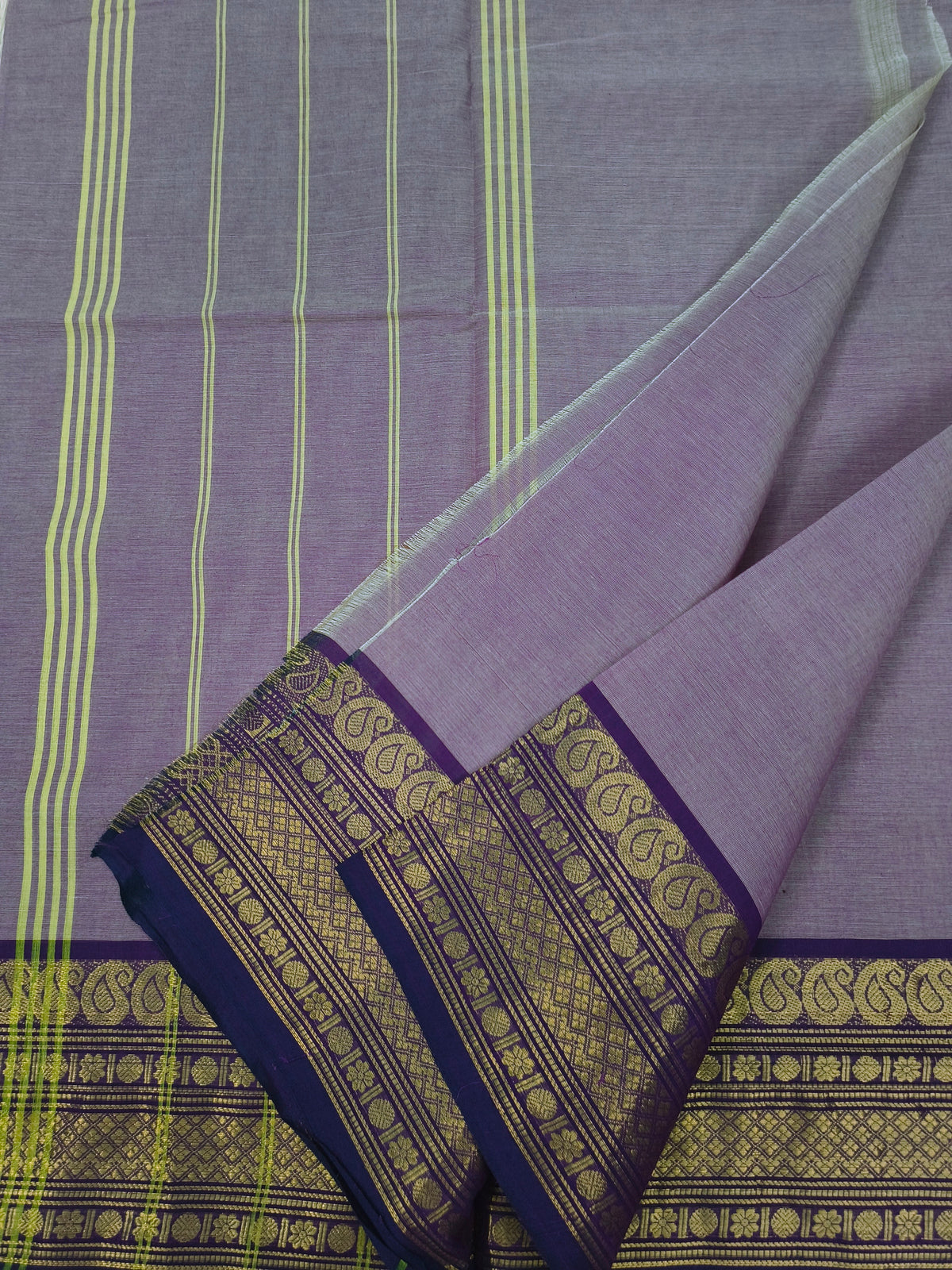Kanchi Cotton -Dusty Mauve purple- KCAF111