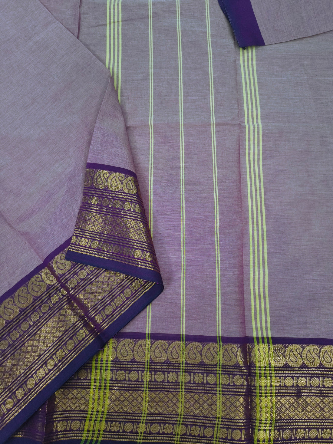Kanchi Cotton -Dusty Mauve purple- KCAF111
