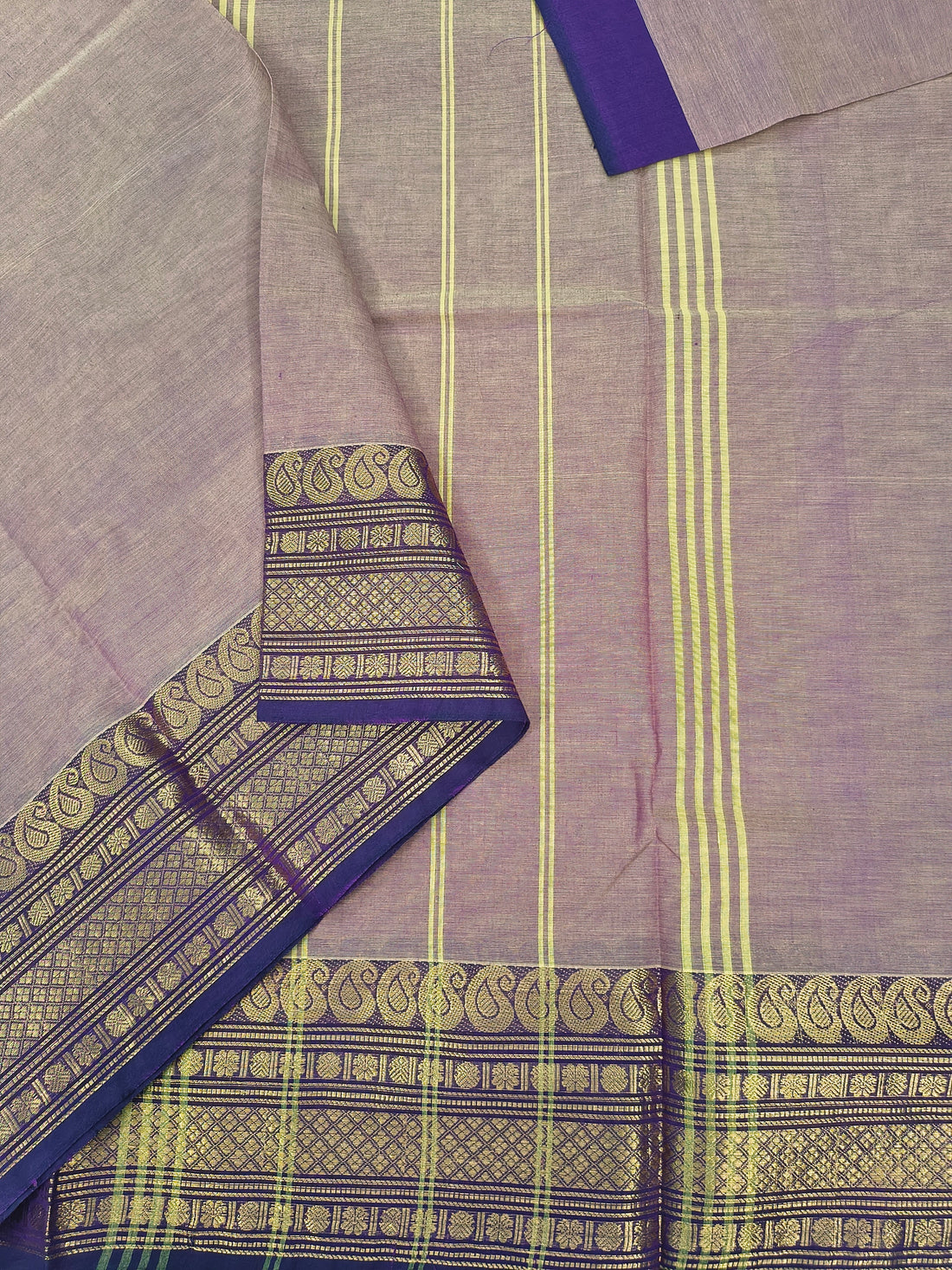 Kanchi Cotton -Mauve Taupe Dual tone- KCAF110