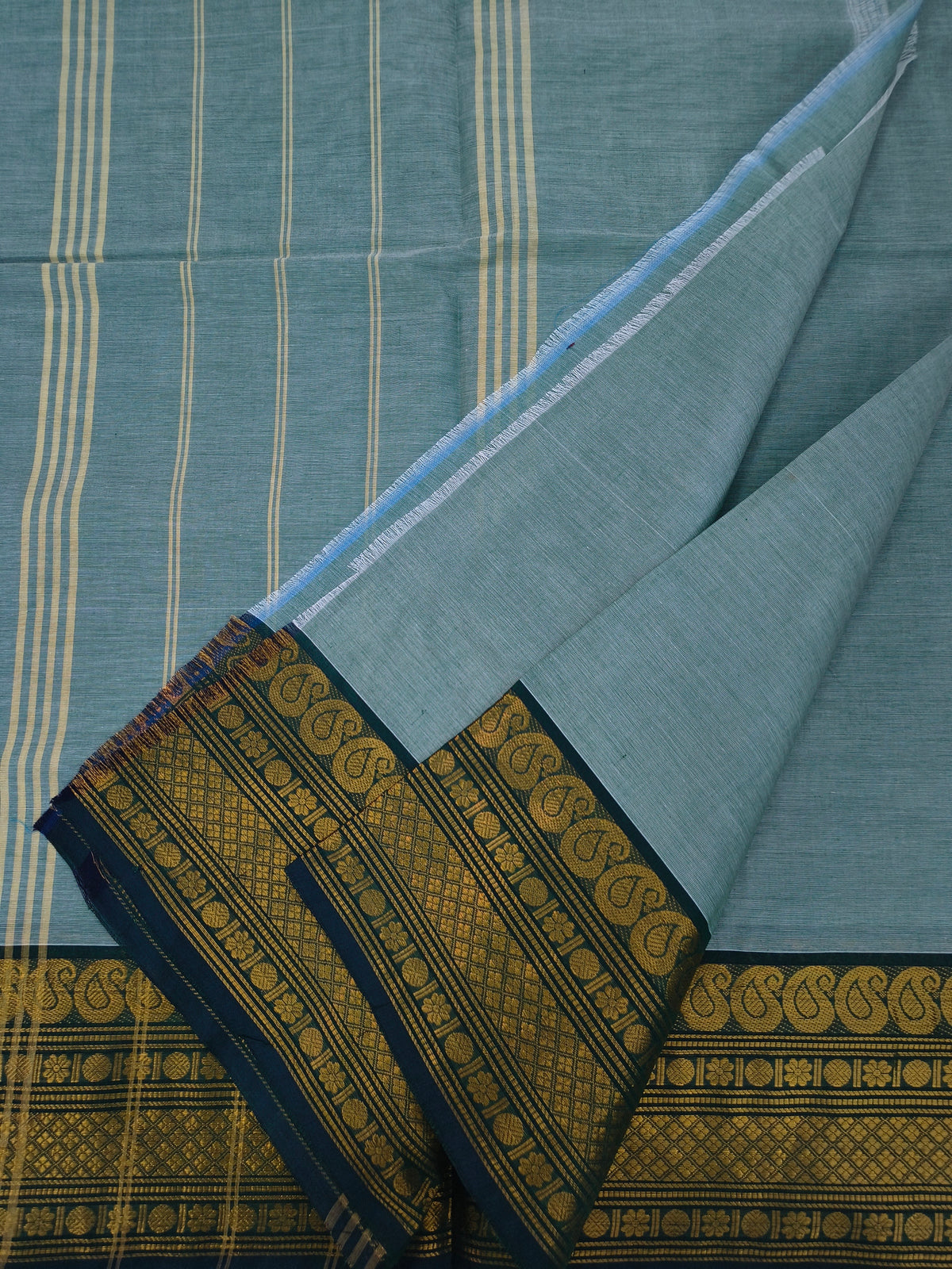 Kanchi Cotton -All day fusion -pastal green- KCAF109
