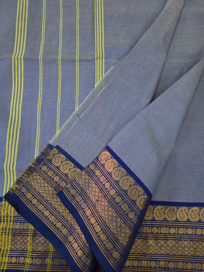 Kanchi Cotton -All day fusion -Bluish grey- KCAF106