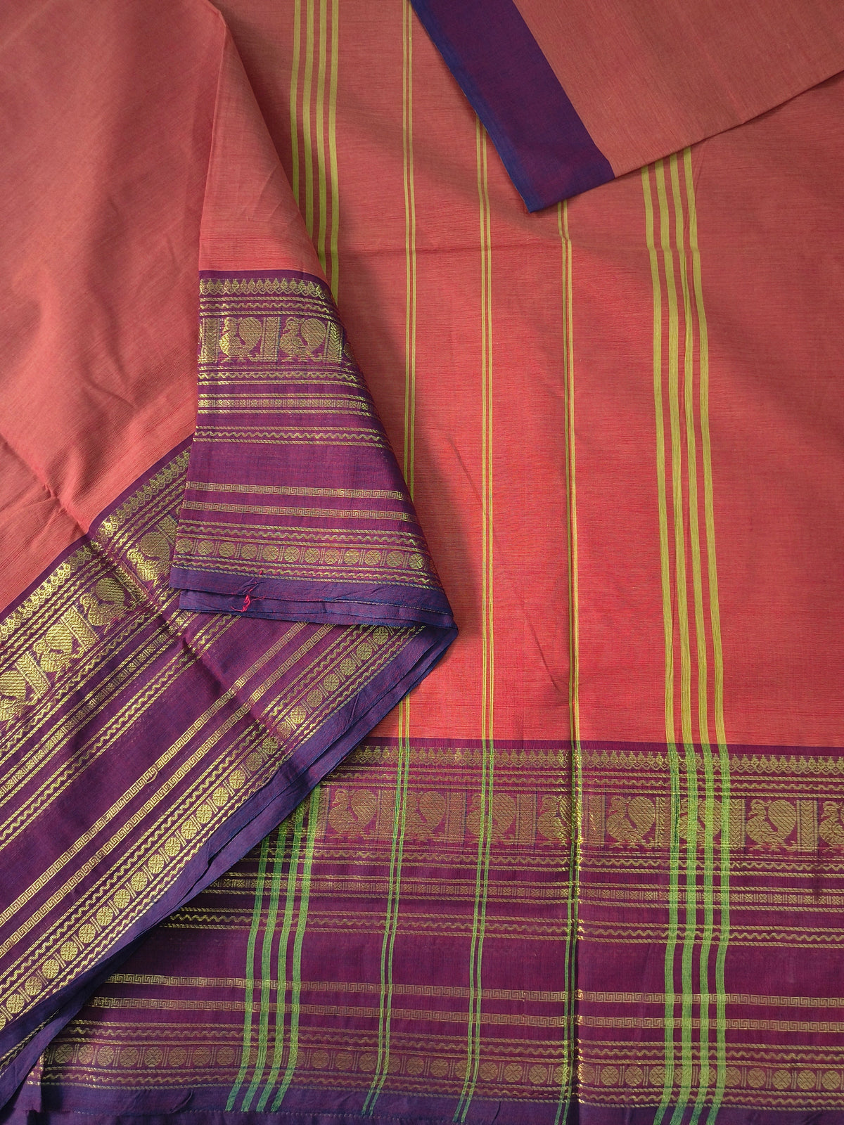 Kanchi Cotton -All day fusion -Deep brick- KCAF102