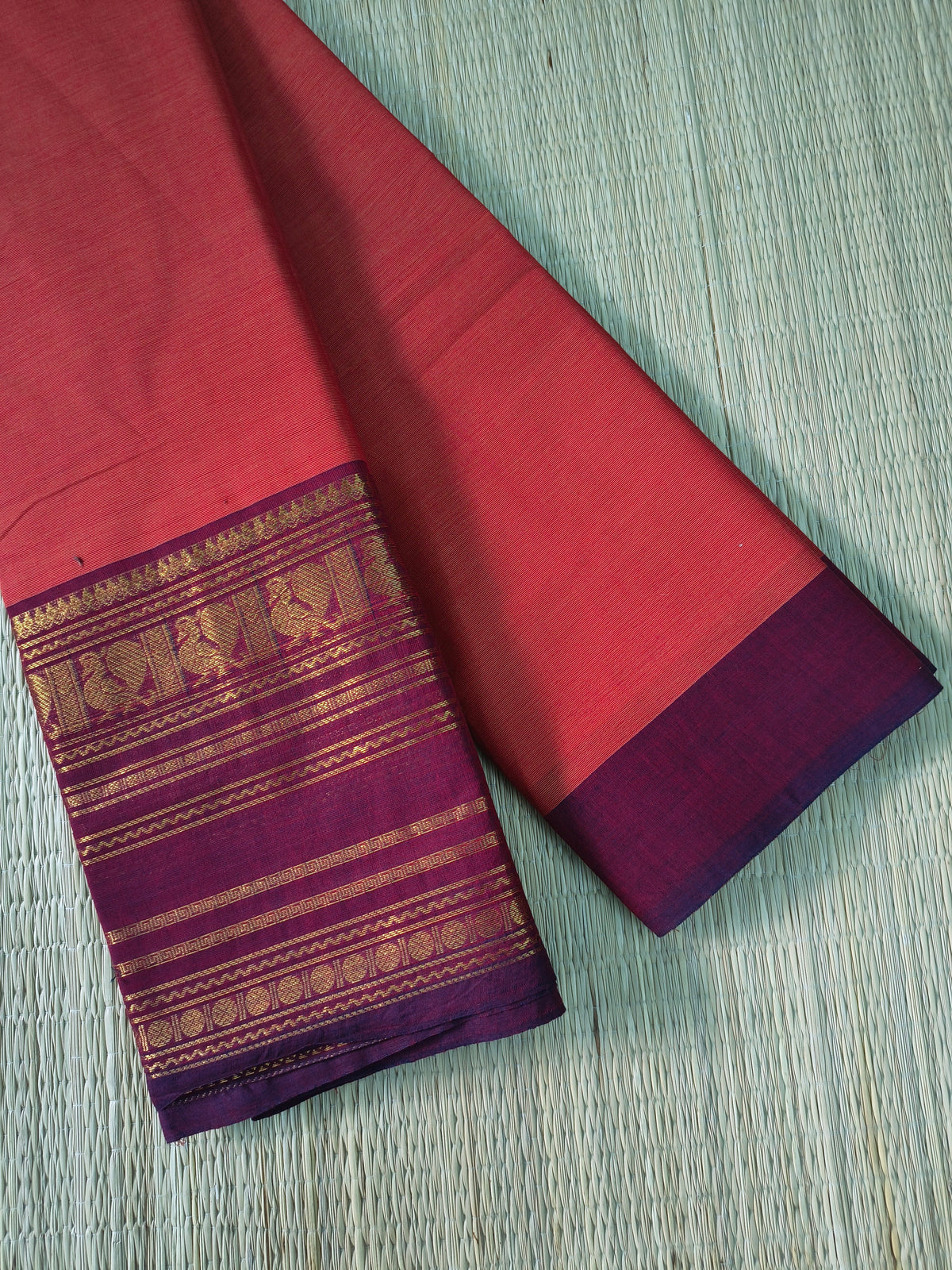 Kanchi Cotton -All day fusion -Deep brick- KCAF102