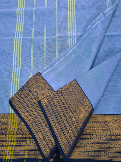 Kanchi Cotton -All day fusion -Bluish grey- KCAF95