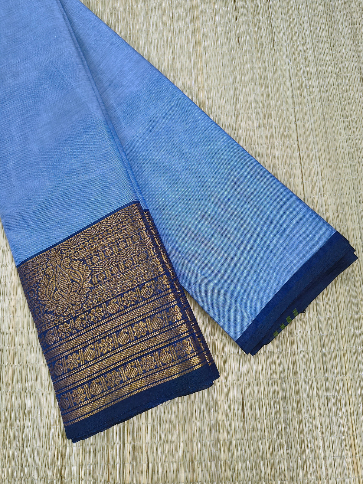 Kanchi Cotton -All day fusion -Bluish grey- KCAF95