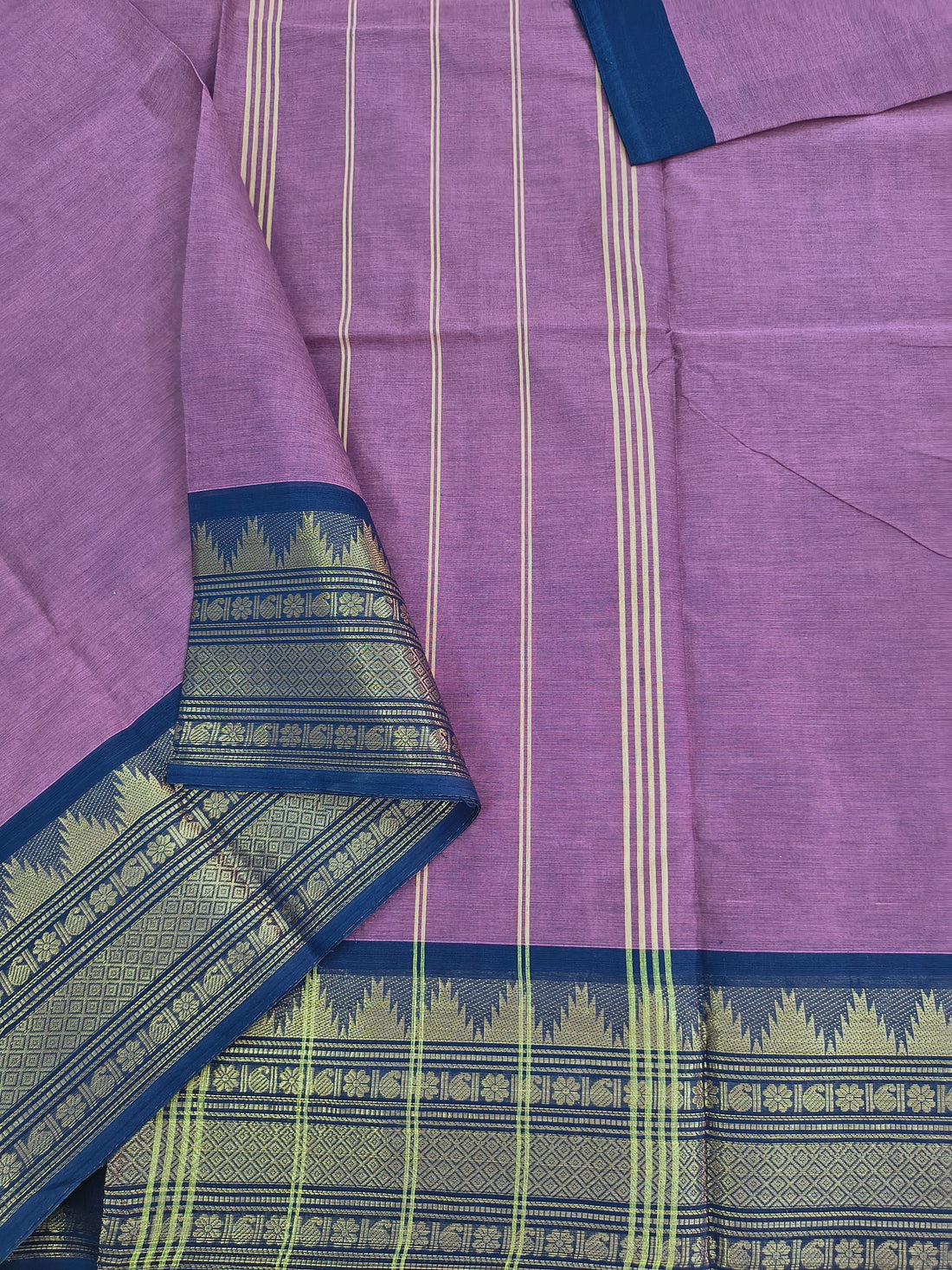 Kanchi Cotton- All day fusion -Dusty Mauve Pink- KCAF114