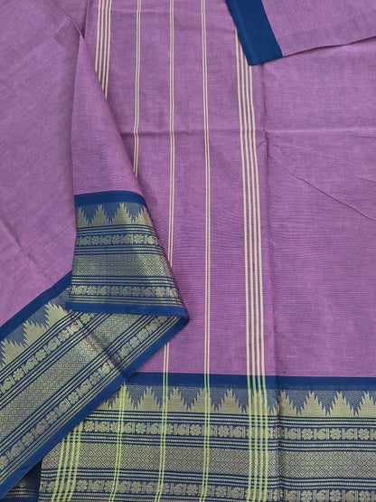 Kanchi Cotton- All day fusion -Dusty Mauve Pink- KCAF114