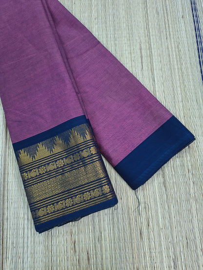 Kanchi Cotton- All day fusion -Dusty Mauve Pink- KCAF114