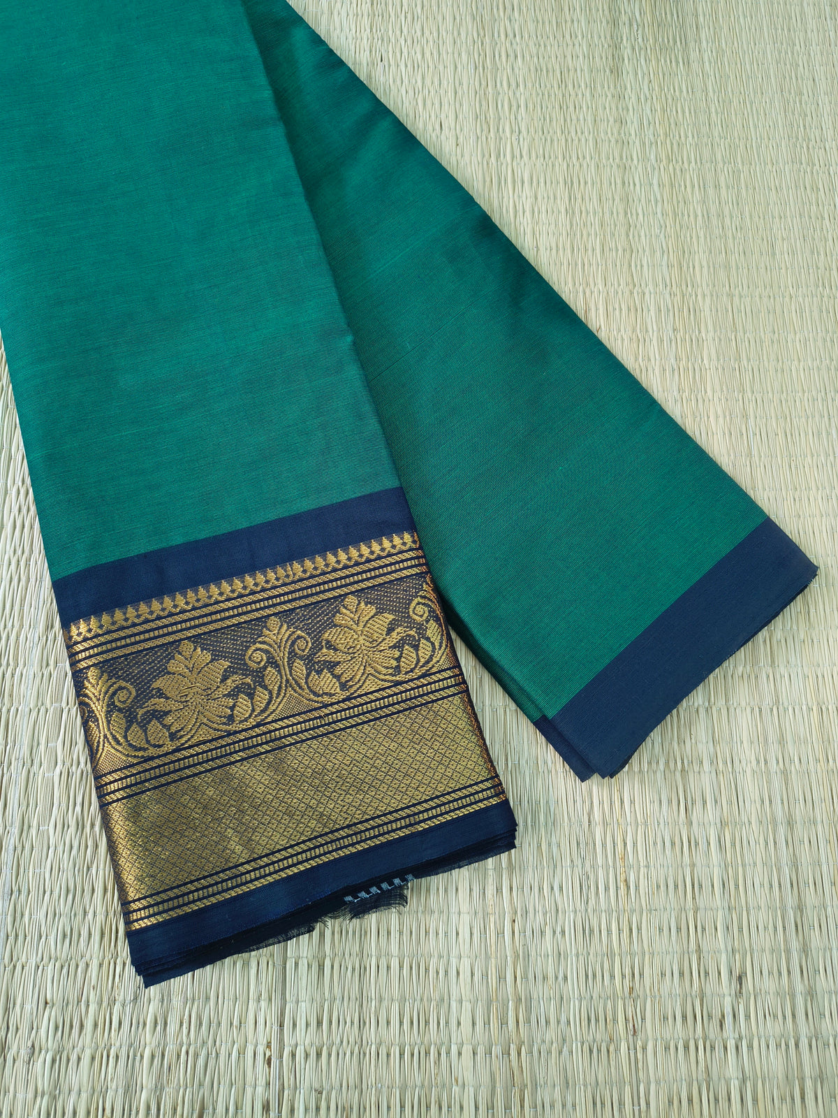 Kanchi Cotton- All day fusion -Dark Teal Green - KCAF118