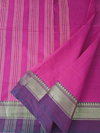 Kanchi Cotton- All day fusion -Rani pink - KCAF122
