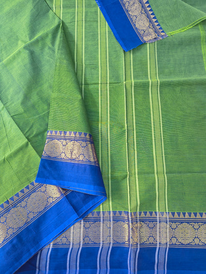 Kanchi Cotton- All day fusion -Leaf Green - KCAF123