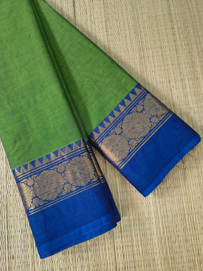 Kanchi Cotton- All day fusion -Leaf Green - KCAF123