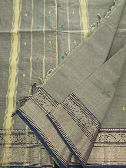 Kanchi Cotton - Festival Fusion - olive grey- KCFB242