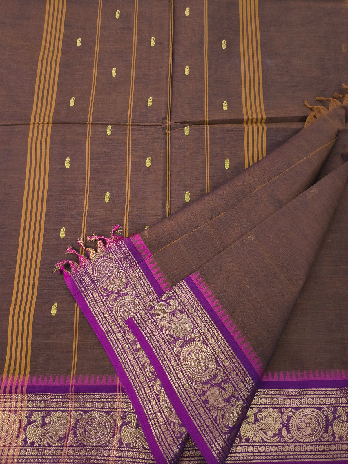 Kanchi Cotton - Festival Fusion - Dark brown- KCFB244