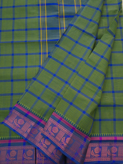 Kandangi Checks- olivegreen- KC156