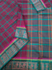 Kandangi Checks-Maroon withgreen- KC147