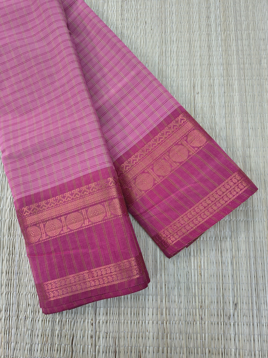 Kandangi Checks- Dusty rose- KC144