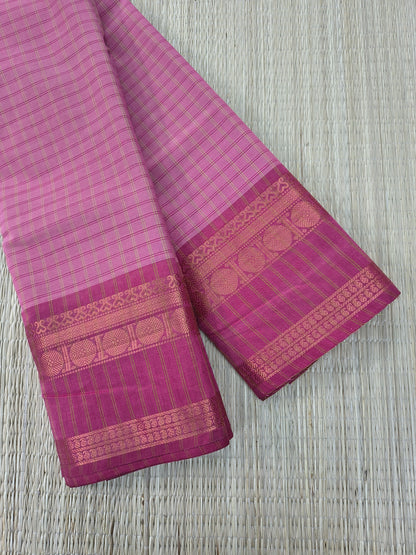 Kandangi Checks- Dusty rose- KC144