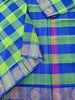 Kandangi Checks- Neon green with violet- KC143