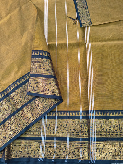 Kanchi Cotton - Festival Fusion-mustard- KCFP253