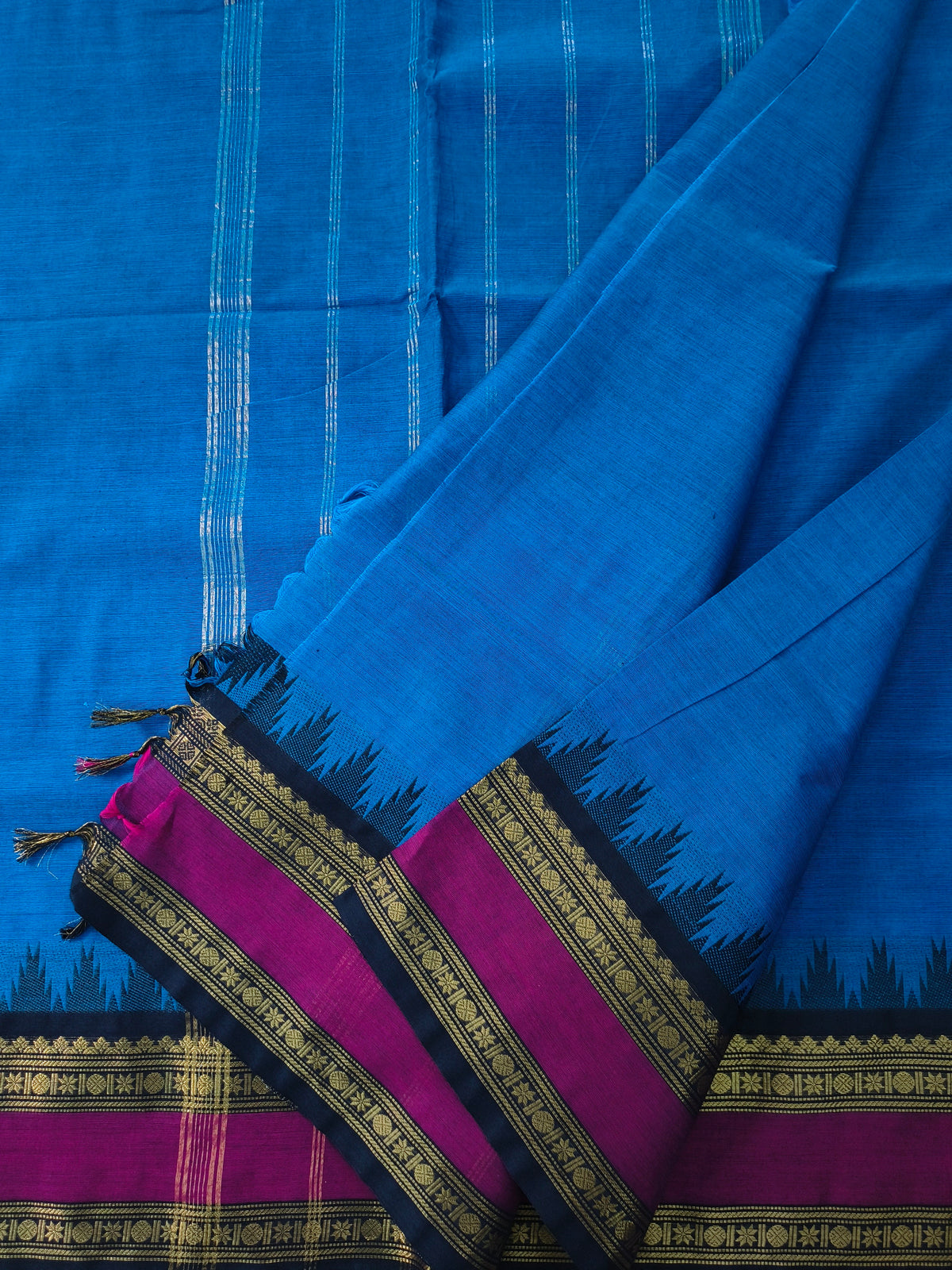 Kanchi Cotton - Festival Fusion-Royal Azure Blue- KCFP257