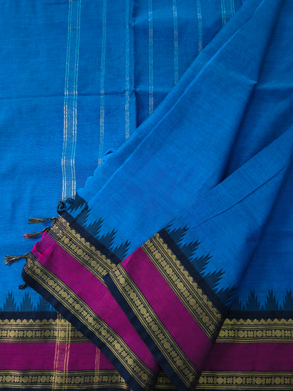 Kanchi Cotton - Festival Fusion-Royal Azure Blue- KCFP257