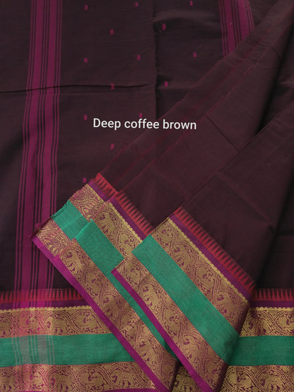 Kanchi Cotton - Festival Fusion -Deep coffee brown- KCFB258