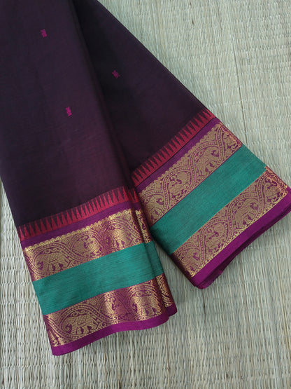 Kanchi Cotton - Festival Fusion -Deep coffee brown- KCFB258