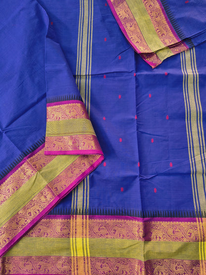 Kanchi Cotton - Festival Fusion-Royal blue- KCFB260