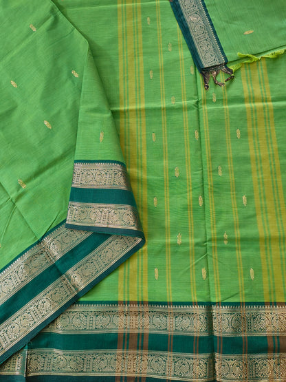 Kanchi Cotton - Festival Fusion-Bright Parrot Green- KCFB262