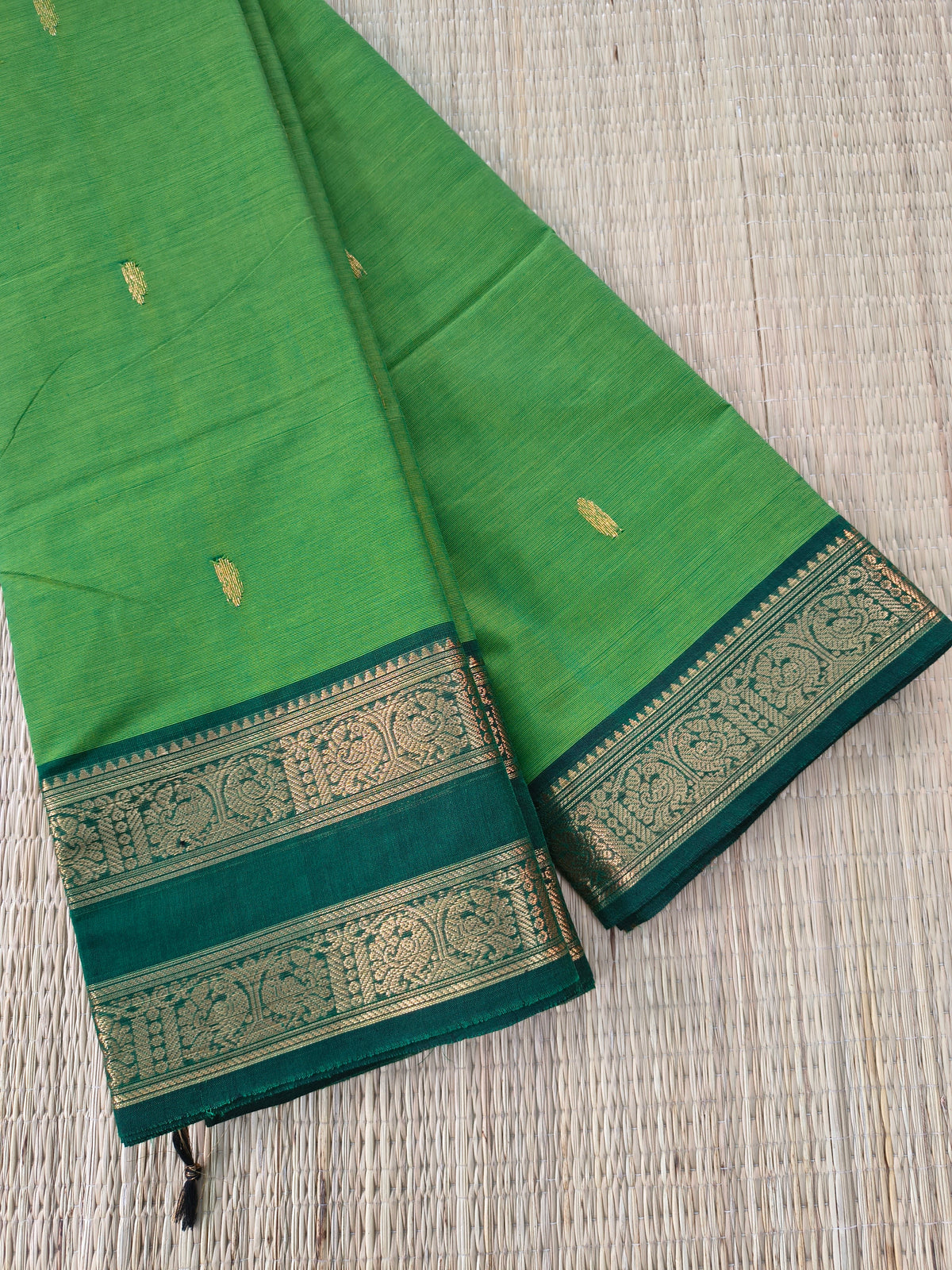 Kanchi Cotton - Festival Fusion-Bright Parrot Green- KCFB262