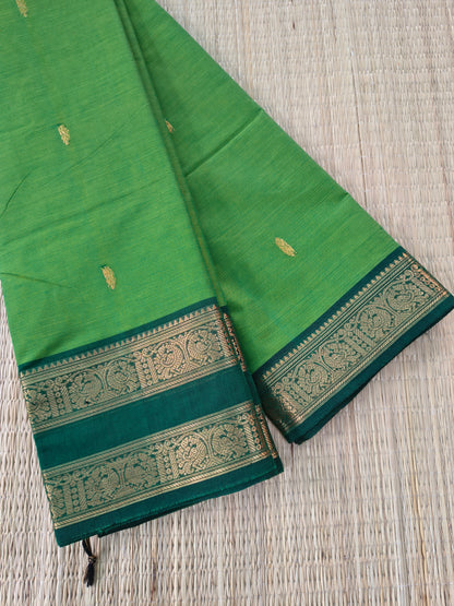 Kanchi Cotton - Festival Fusion-Bright Parrot Green- KCFB262