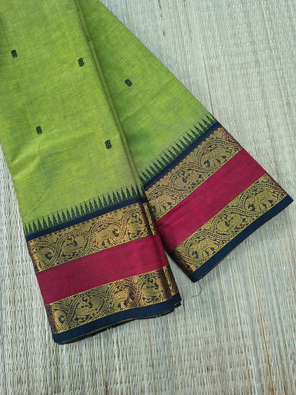 Kanchi Cotton - Festival Fusion-Lime green- KCFB263
