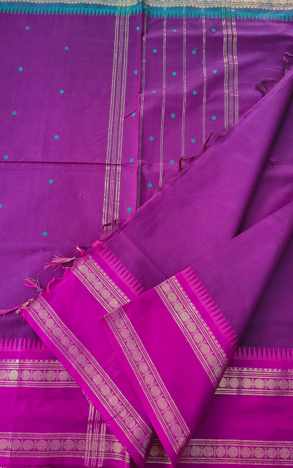 Kanchi Cotton - Festival Fusion-Deep Magenta Purple- KCFB264