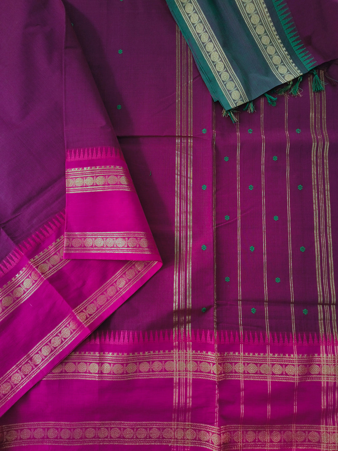 Kanchi Cotton - Festival Fusion-Deep Magenta Purple- KCFB264