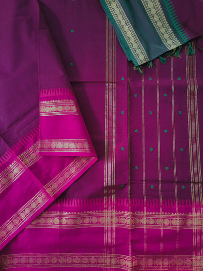 Kanchi Cotton - Festival Fusion-Deep Magenta Purple- KCFB264