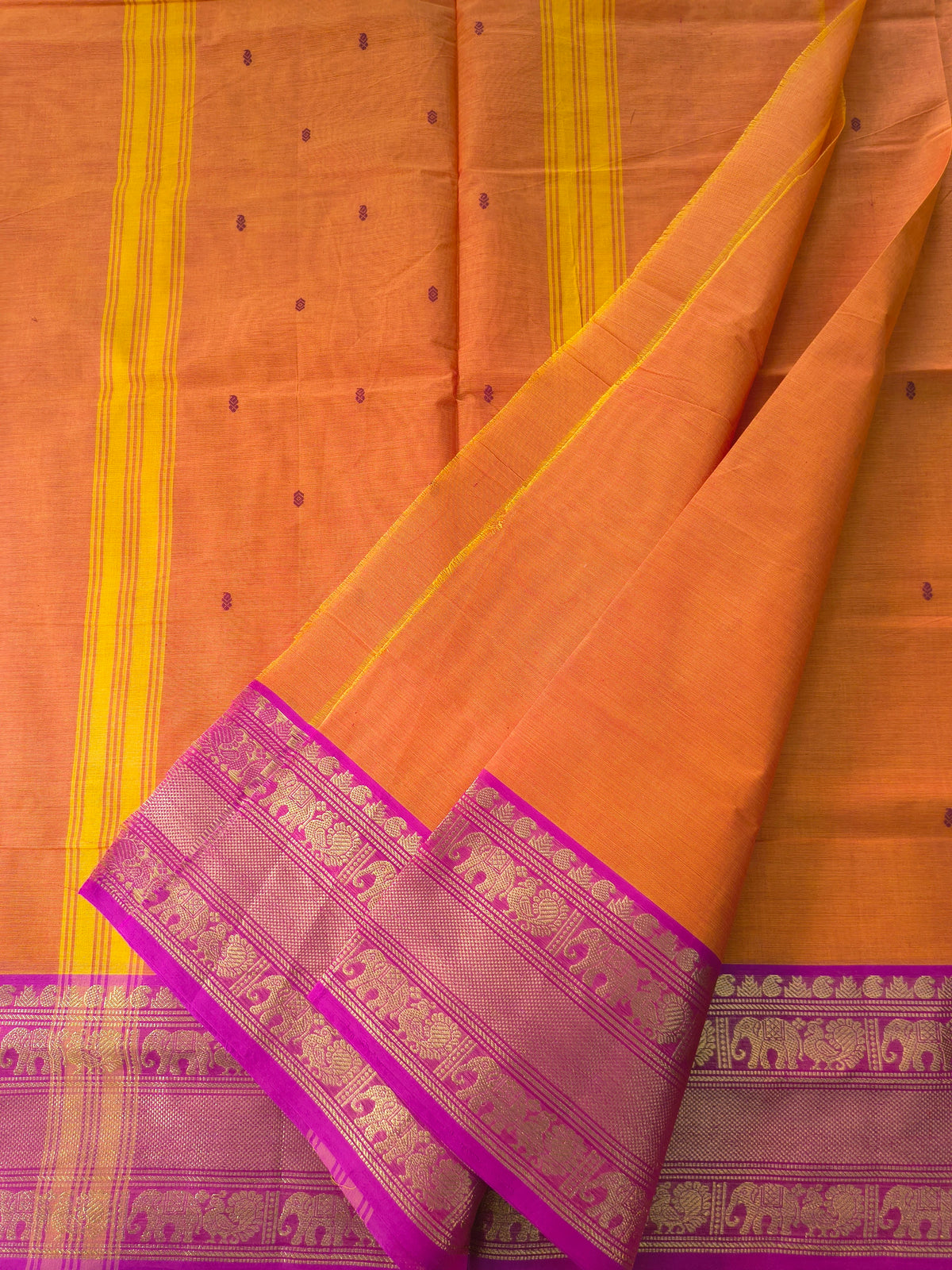 Kanchi Cotton - Festival Fusion-Rust Orange- KCFB266