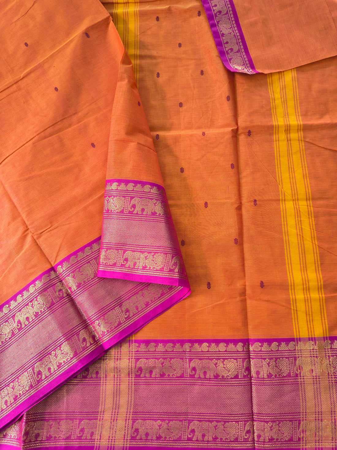 Kanchi Cotton - Festival Fusion-Rust Orange- KCFB266