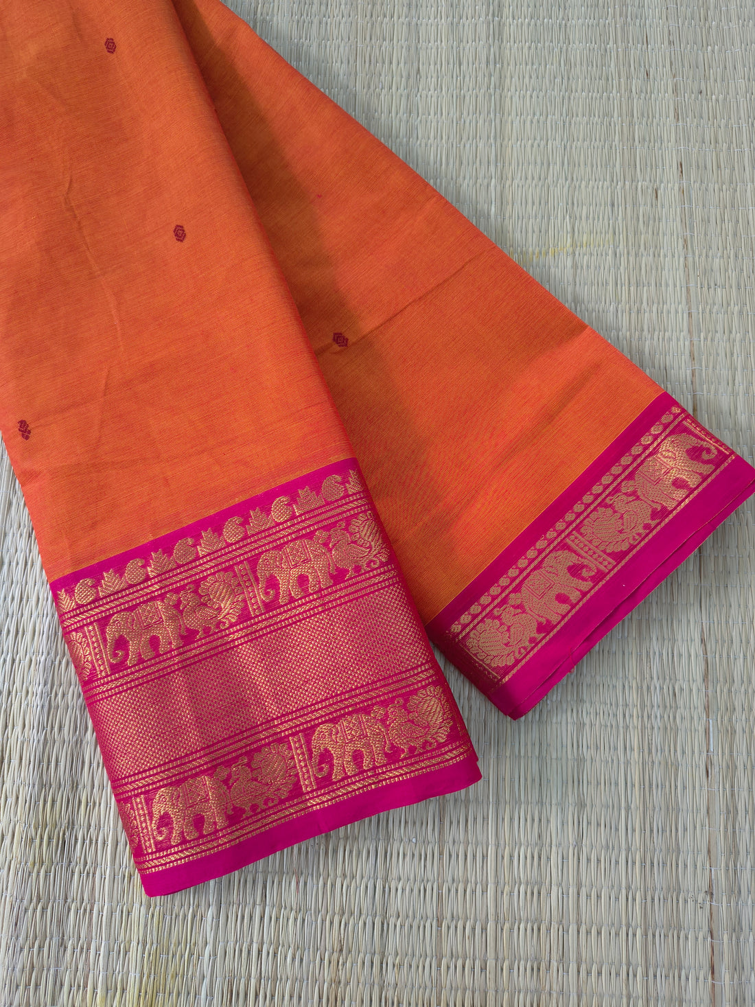 Kanchi Cotton - Festival Fusion-Rust Orange- KCFB266