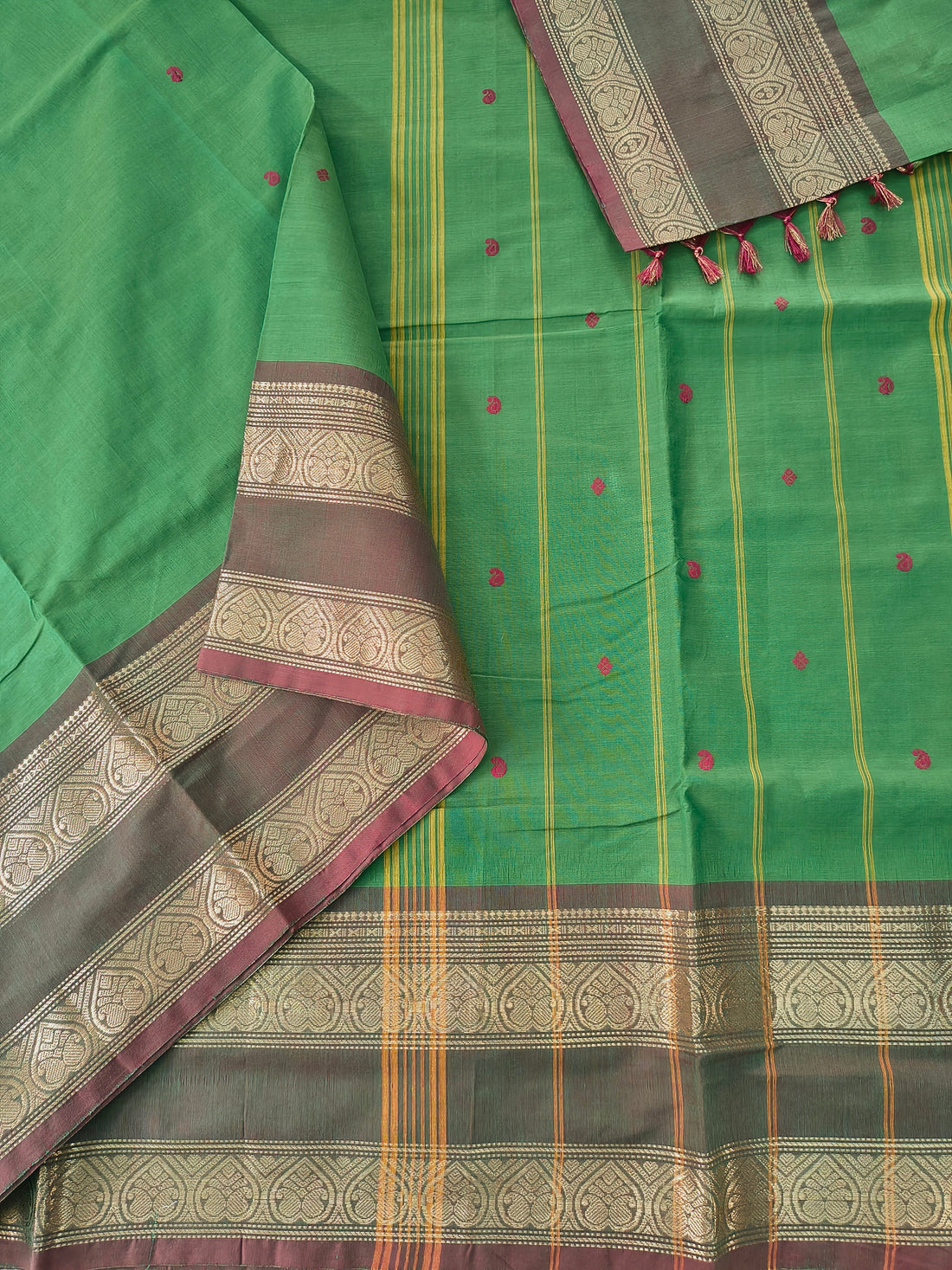 Kanchi Cotton - Festival Fusion-soft olive green- KCFB267 (Copy)