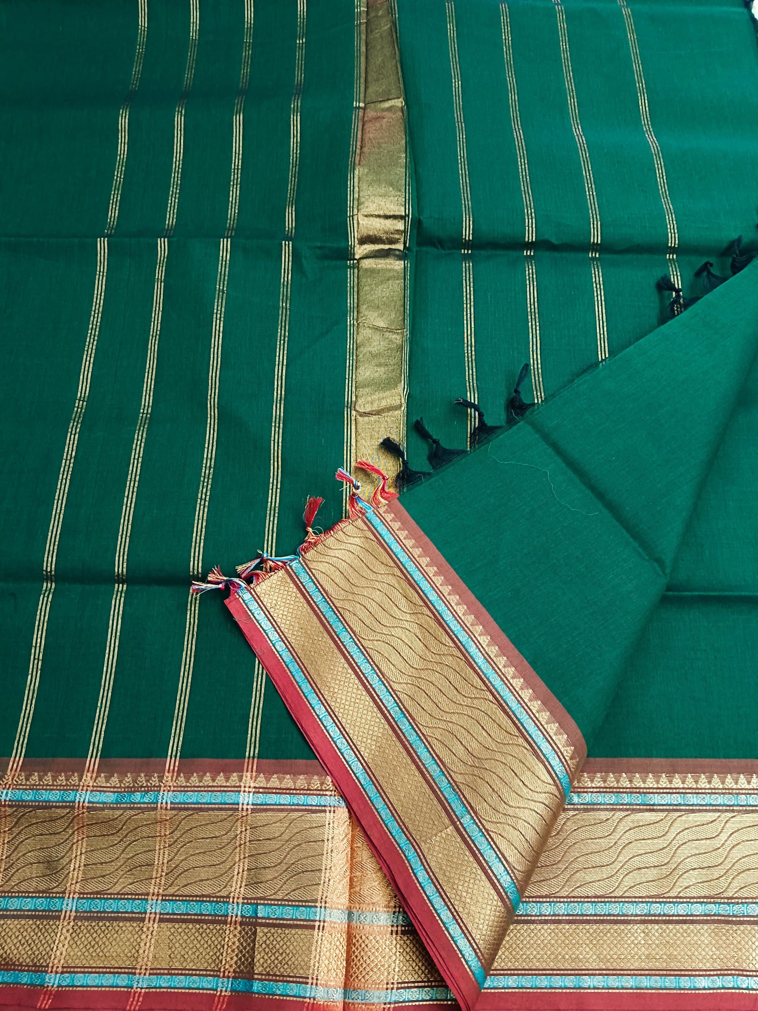 Kanchi Cotton - Festival Fusion -Dark Green- KCFP95