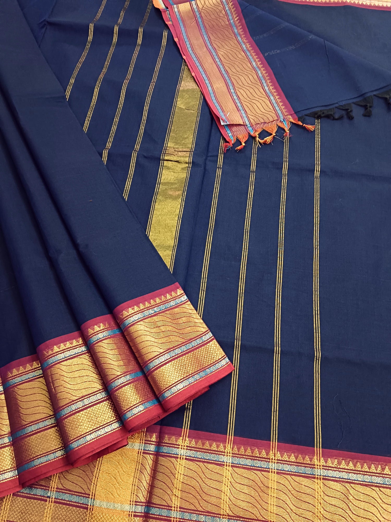 Kanchi Cotton - Festival Fusion -Royal Blue- KCFP97