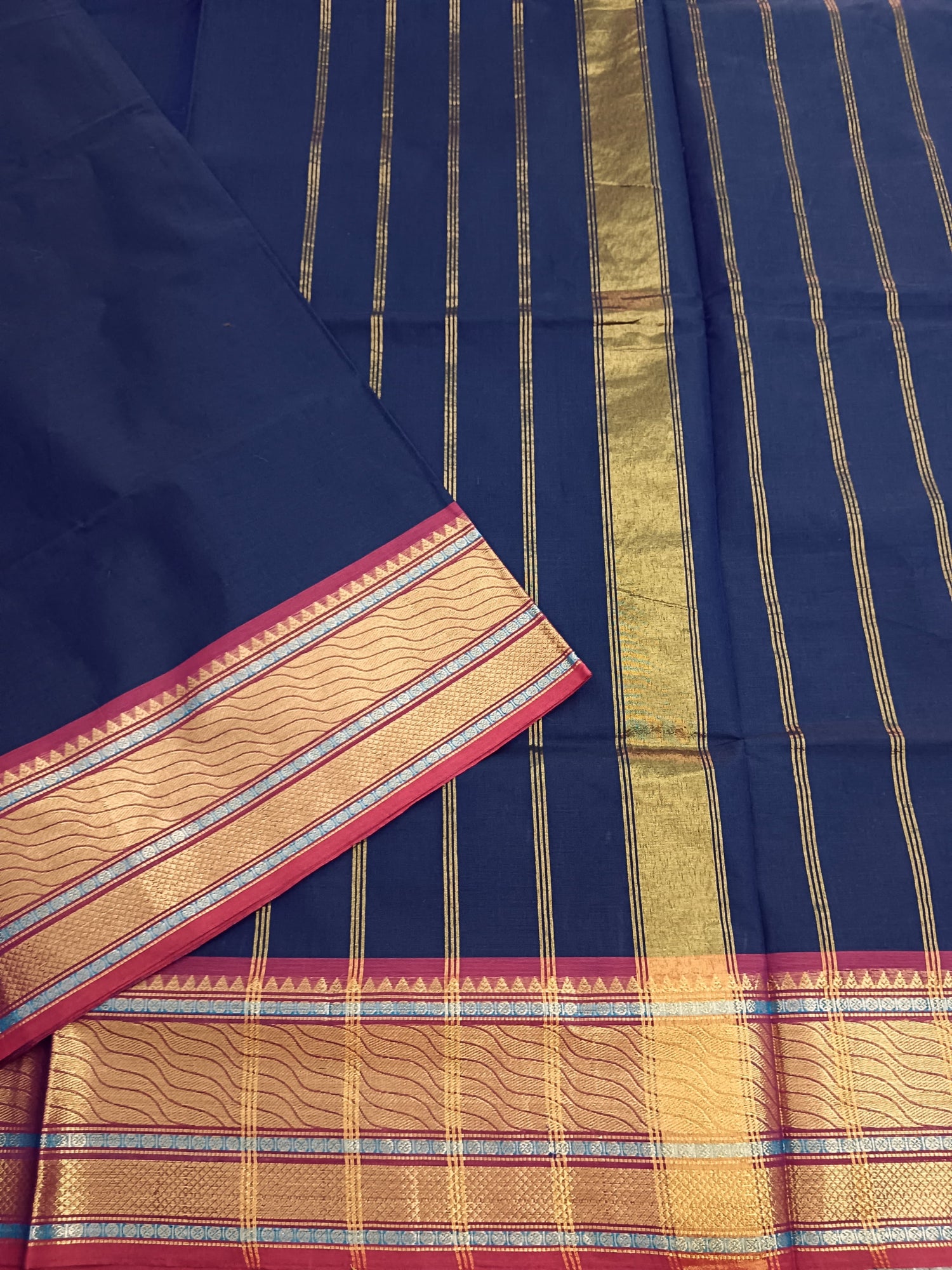 Kanchi Cotton - Festival Fusion -Royal Blue- KCFP97
