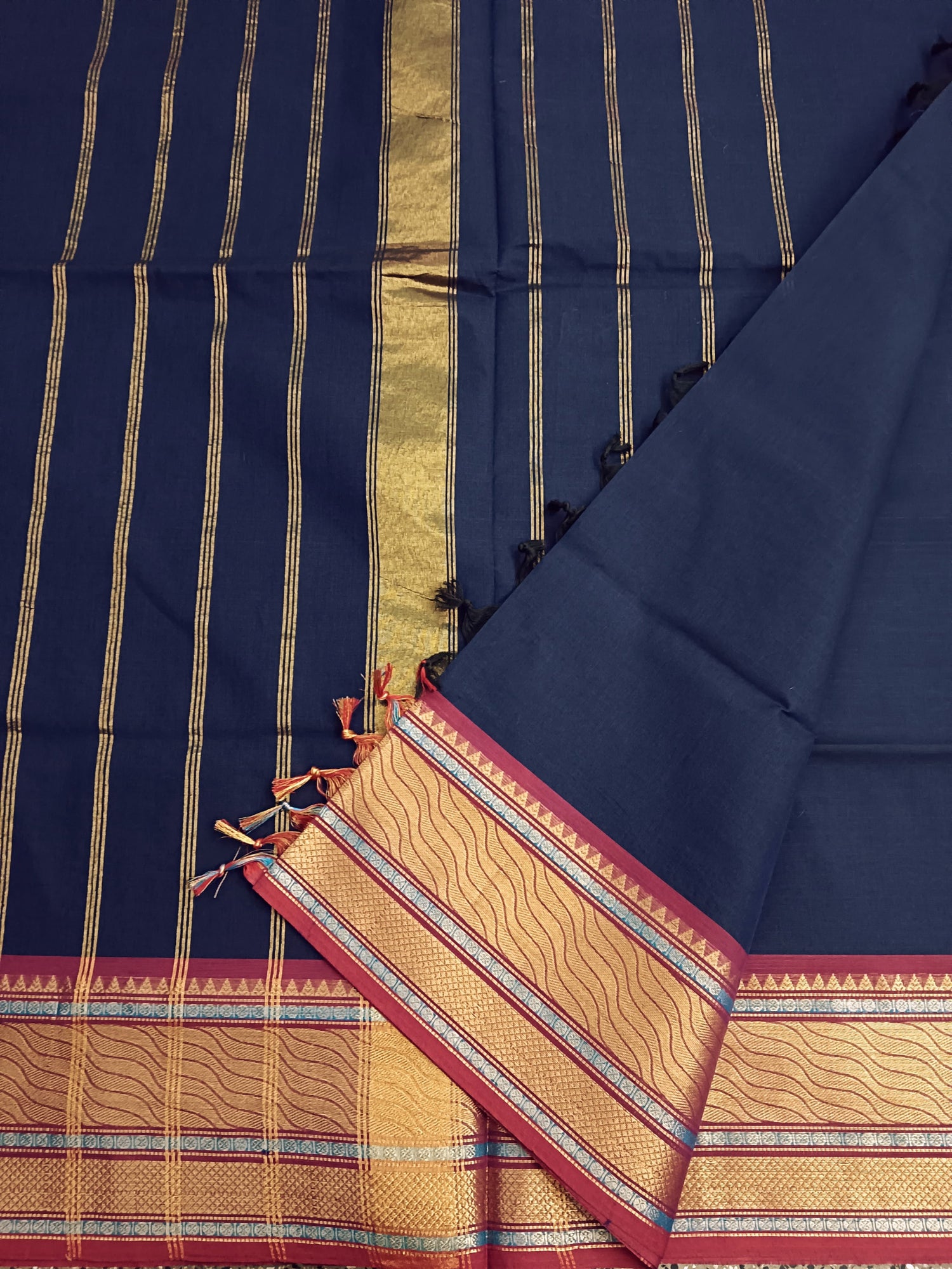 Kanchi Cotton - Festival Fusion -Royal Blue- KCFP97